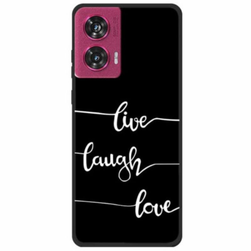 Case Motorola Edge 50 Fusion Puhelinkuoret Live Laugh Love