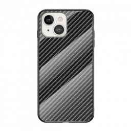 Case iPhone 13 Carbon Fiber Karkaistu Lasi