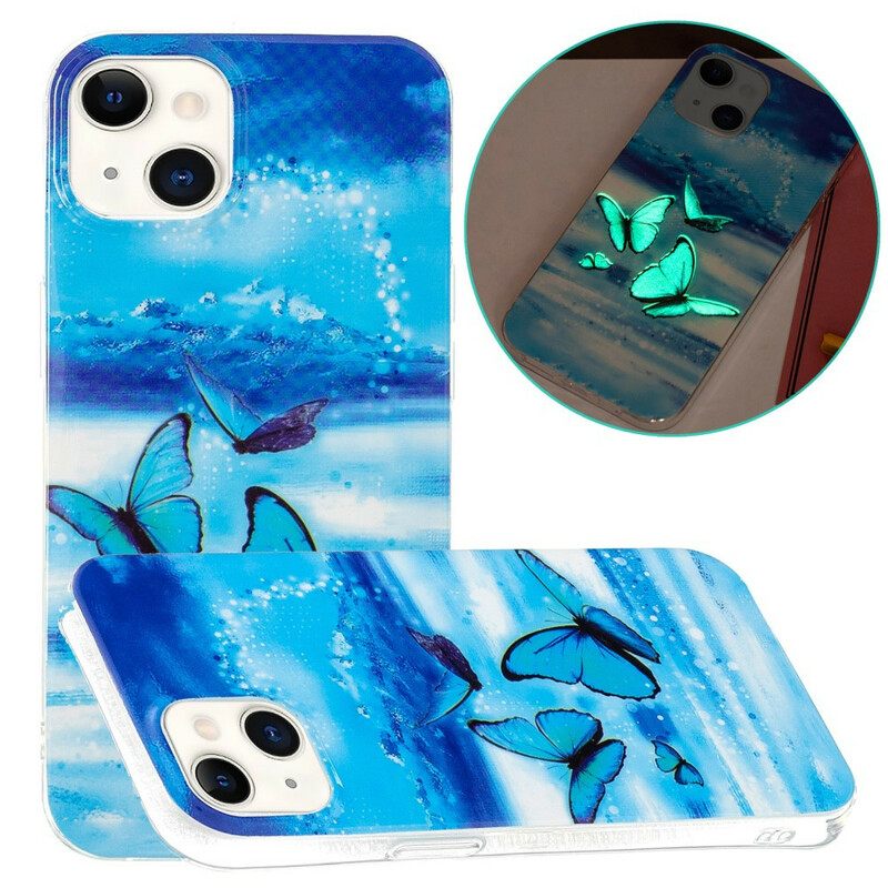 Case iPhone 13 Fluorescent Butterfly Sarja