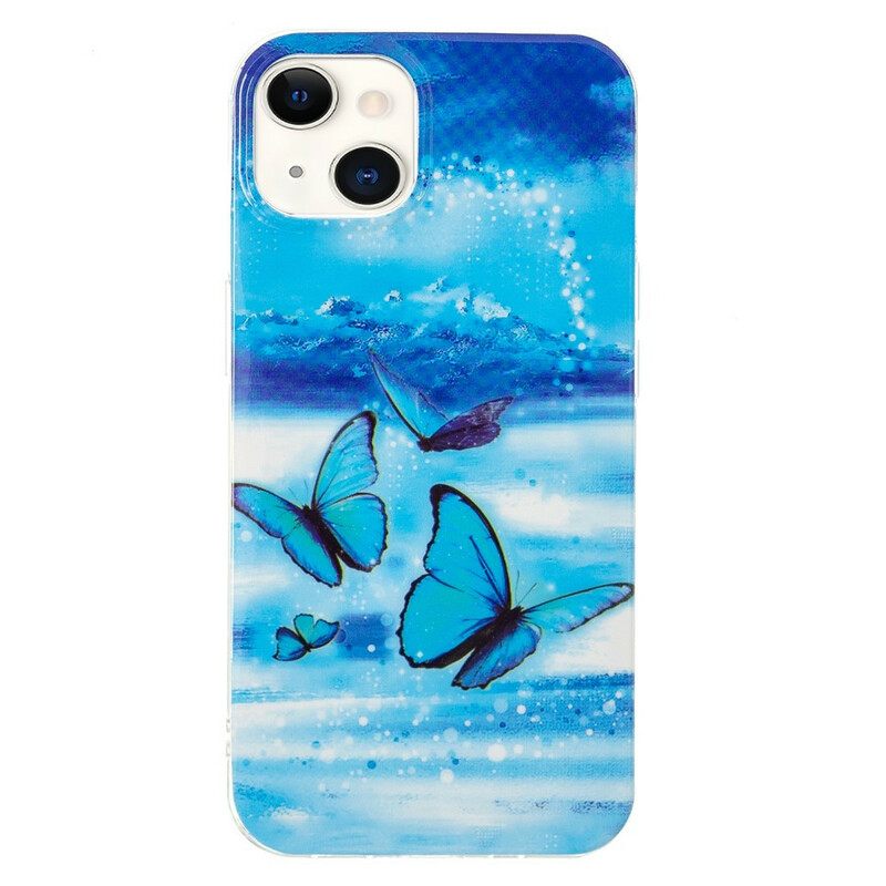 Case iPhone 13 Fluorescent Butterfly Sarja