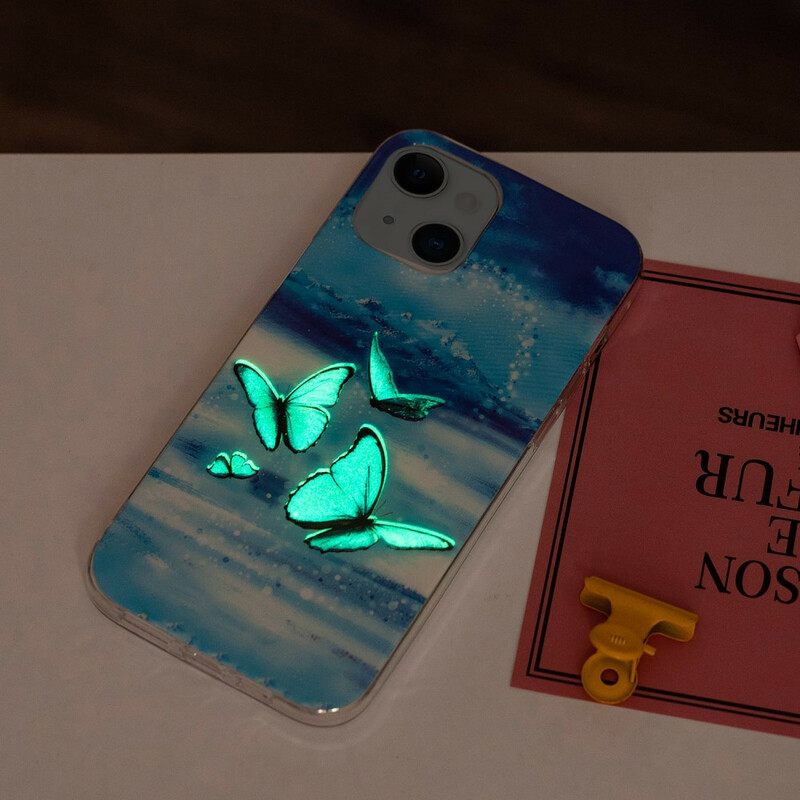 Case iPhone 13 Fluorescent Butterfly Sarja