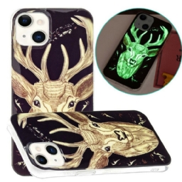 Case iPhone 13 Fluorescent Majestic Stag