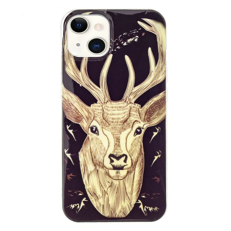 Case iPhone 13 Fluorescent Majestic Stag