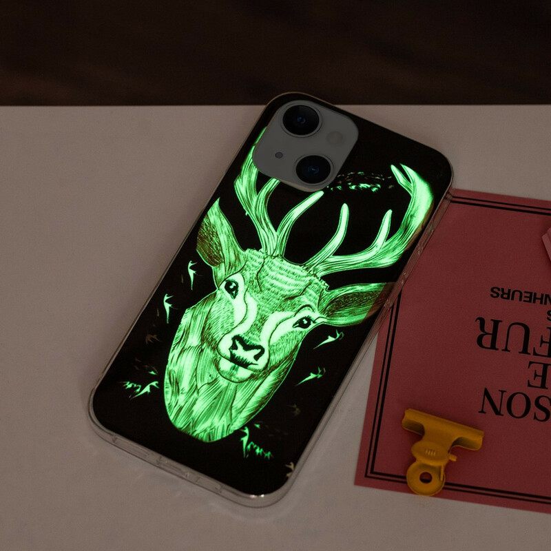 Case iPhone 13 Fluorescent Majestic Stag