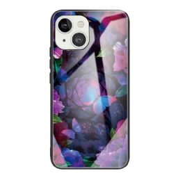 Case iPhone 13 Tempered Glass Butterflies Variation