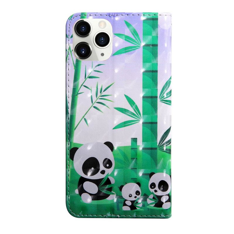 Flip Case iPhone 13 Light Spot Pandas