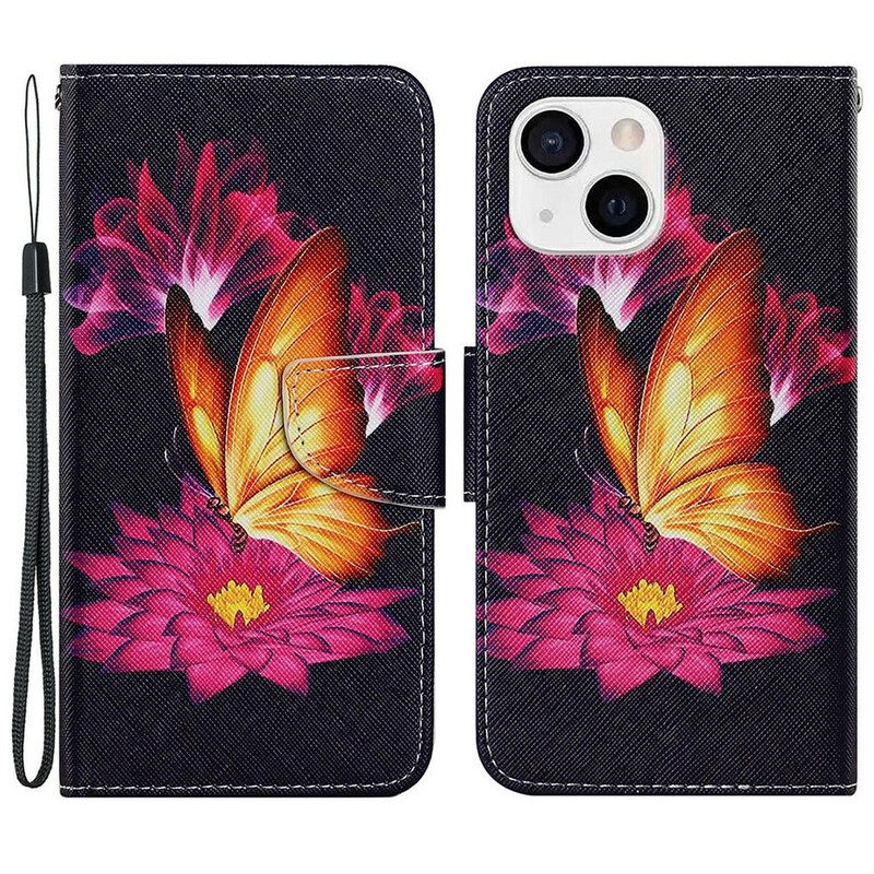 Kotelot iPhone 13 Butterfly Ja Lotus