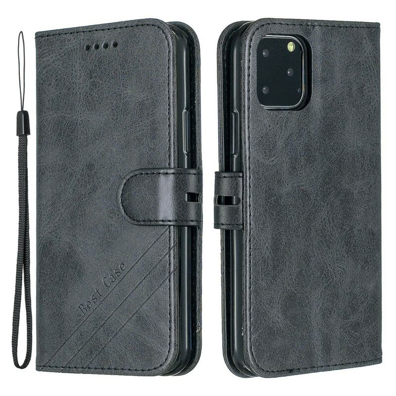 Kotelot iPhone 13 Faux Leather Best Case