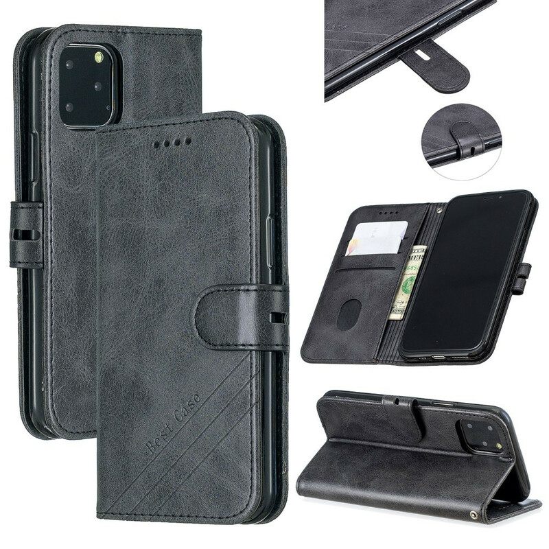 Kotelot iPhone 13 Faux Leather Best Case