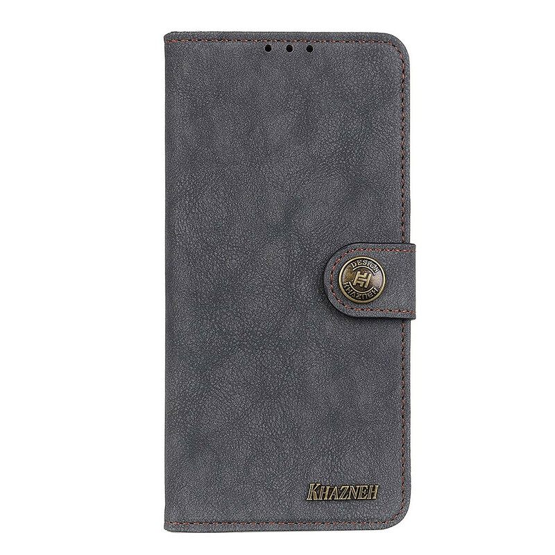 Kotelot iPhone 13 Faux Leather Split Retro Khazneh