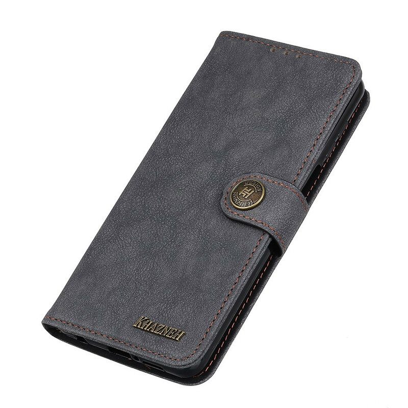 Kotelot iPhone 13 Faux Leather Split Retro Khazneh