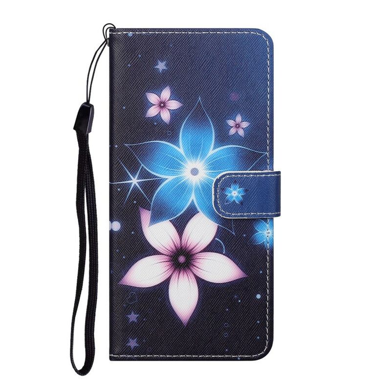 Kotelot iPhone 13 Suojaketju Kuori Lunar Strap Flowers