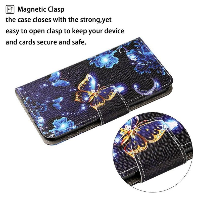 Kotelot iPhone 13 Suojaketju Kuori Precious Thong Butterflies