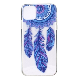 Kuori iPhone 13 Dream Catcher Blue Feathers