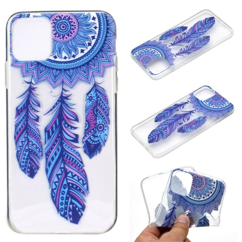 Kuori iPhone 13 Dream Catcher Blue Feathers