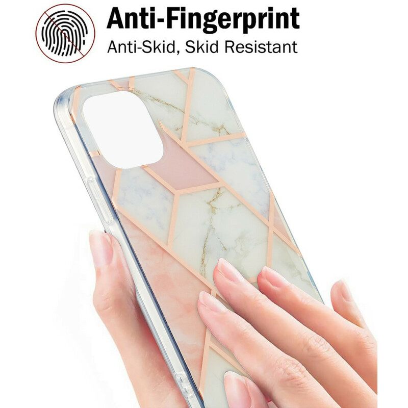 Kuori iPhone 13 Flashy Geometric Marble