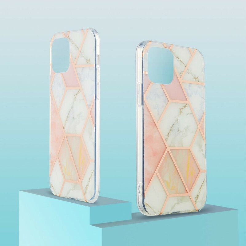 Kuori iPhone 13 Flashy Geometric Marble