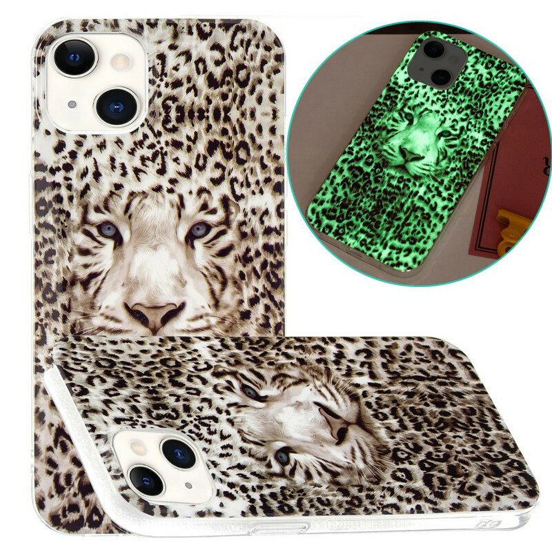 Kuori iPhone 13 Fluoresoiva Leopard