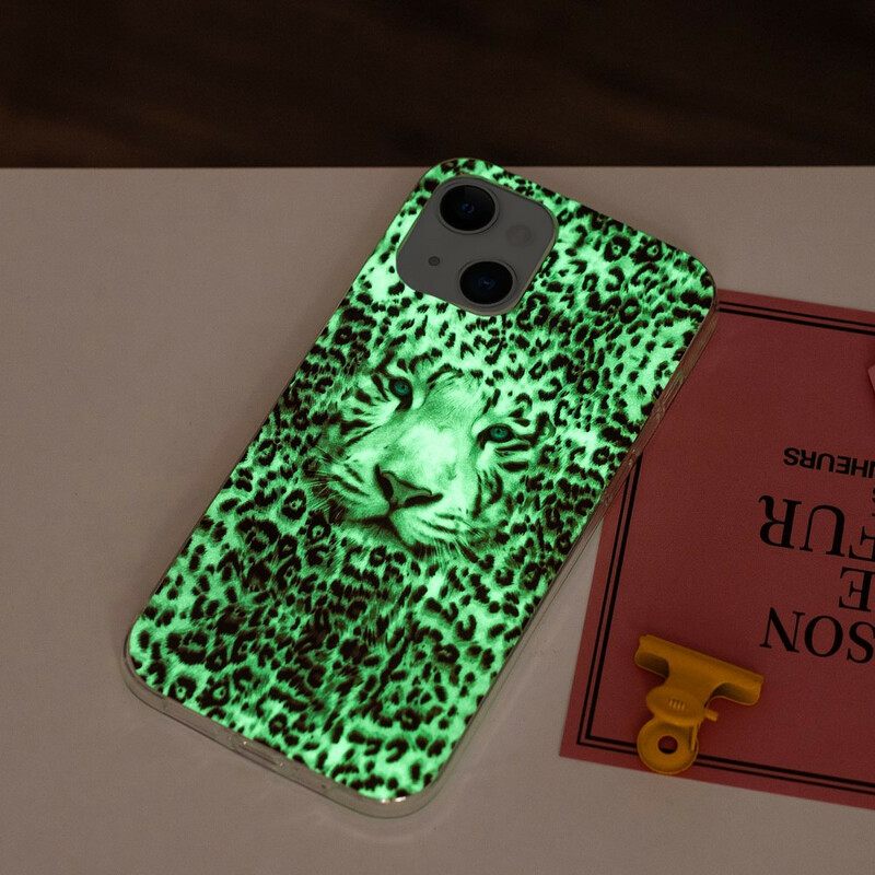 Kuori iPhone 13 Fluoresoiva Leopard