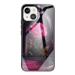 Kuori iPhone 13 Magic Pink Tempered Glass