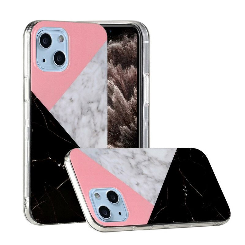 Kuori iPhone 13 Marble Geometries