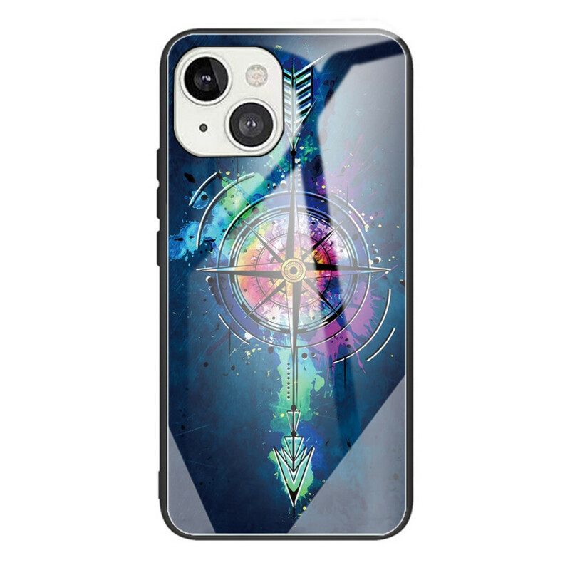 Kuori iPhone 13 Tempered Glass Wind Rose