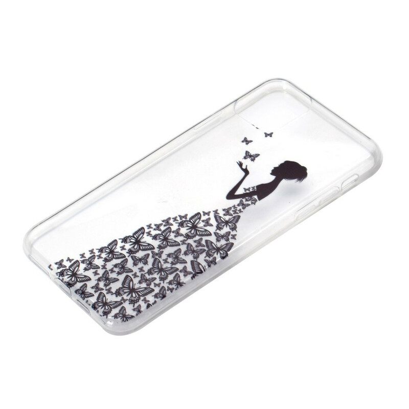 Kuori iPhone 13 Transparent Butterflies Mekko