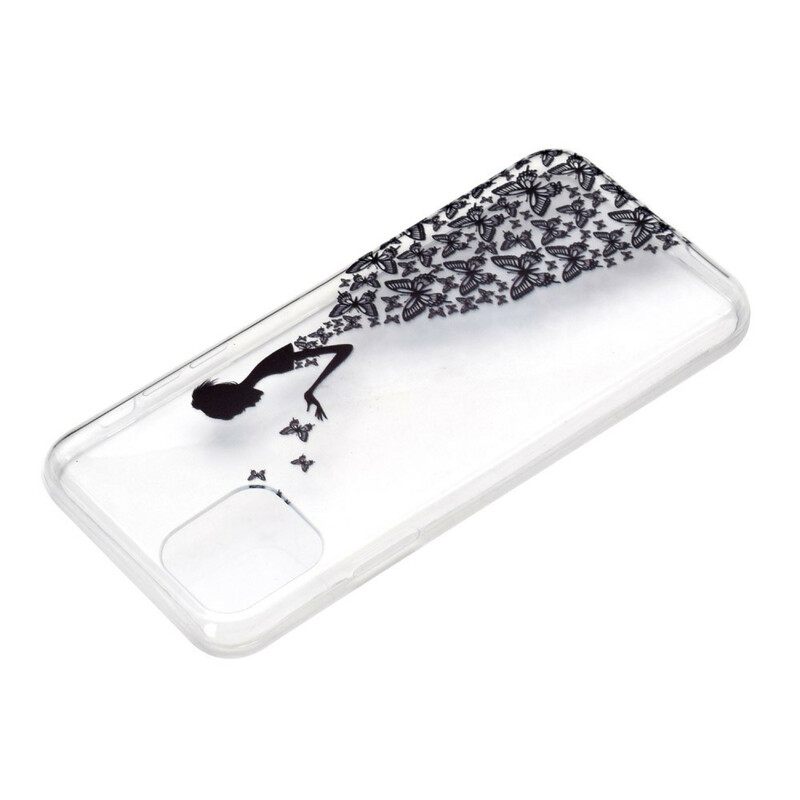 Kuori iPhone 13 Transparent Butterflies Mekko