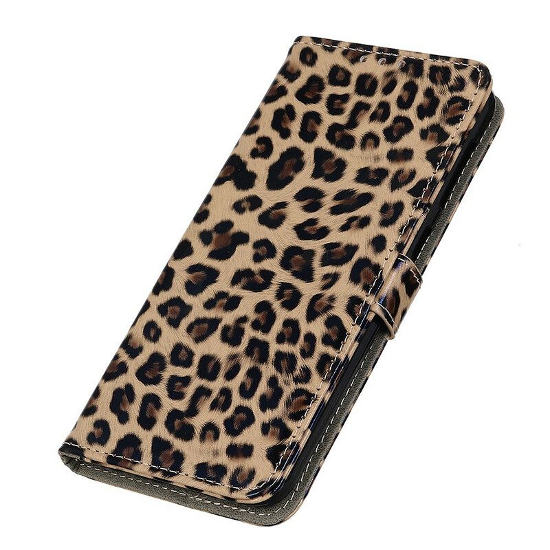 Nahkakotelo iPhone 13 Leopard