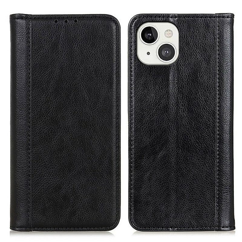 Puhelinkuoret iPhone 13 Kotelot Flip Elegance Split Litchi Leather