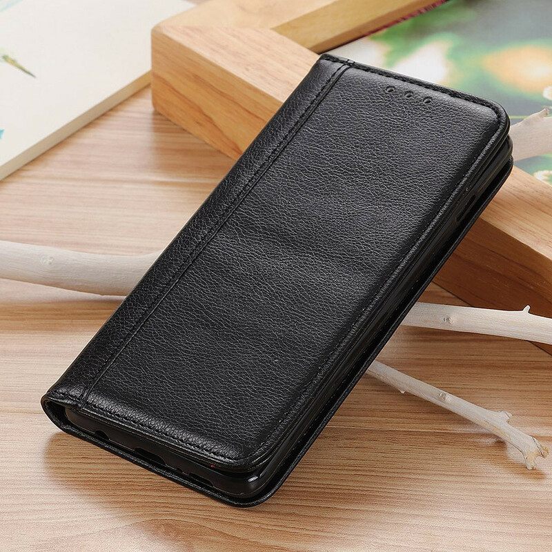 Puhelinkuoret iPhone 13 Kotelot Flip Elegance Split Litchi Leather