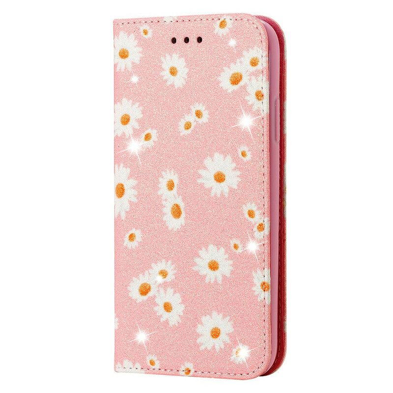 Puhelinkuoret iPhone 13 Kotelot Flip Faux Leather Daisies