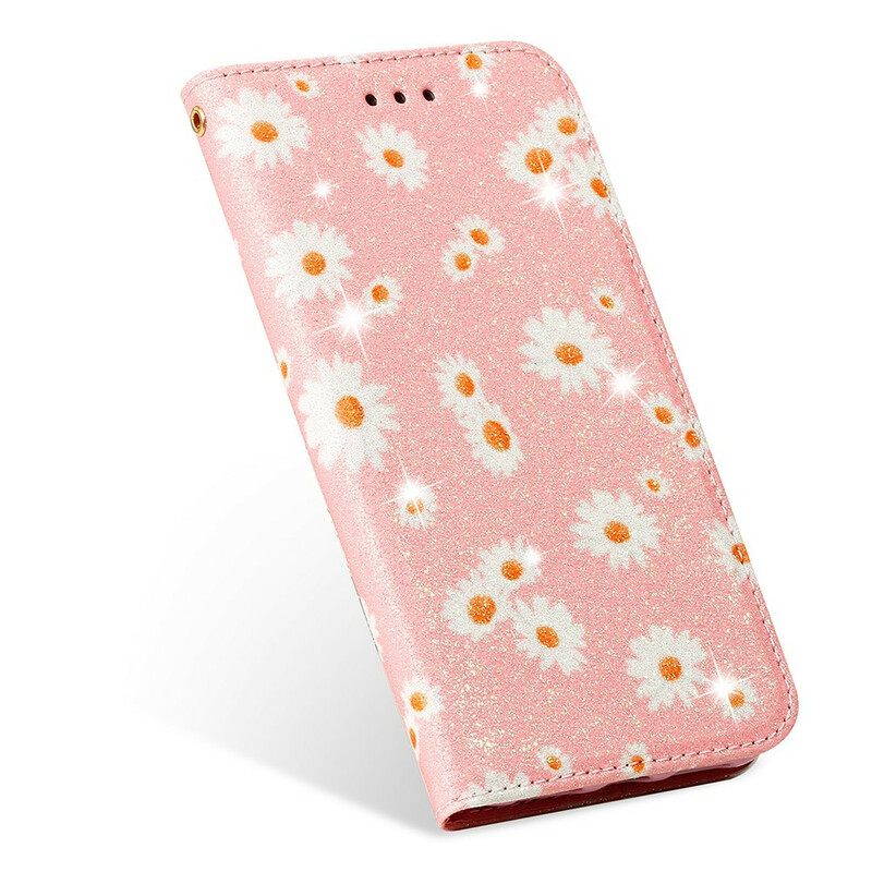 Puhelinkuoret iPhone 13 Kotelot Flip Faux Leather Daisies