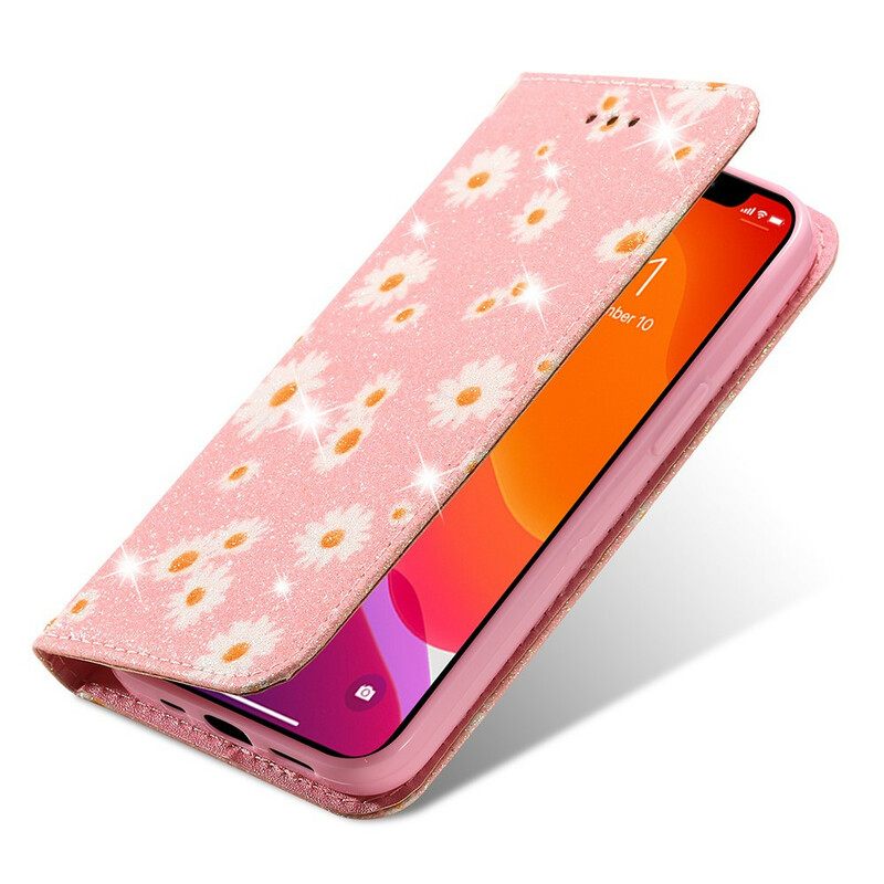 Puhelinkuoret iPhone 13 Kotelot Flip Faux Leather Daisies