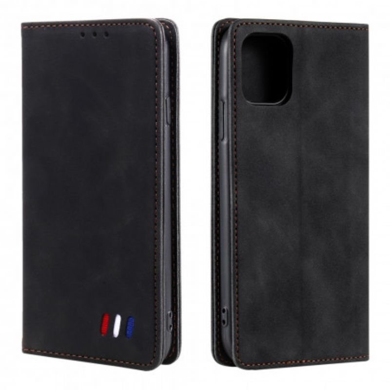 Puhelinkuoret iPhone 13 Kotelot Flip Tricolor Leather Style