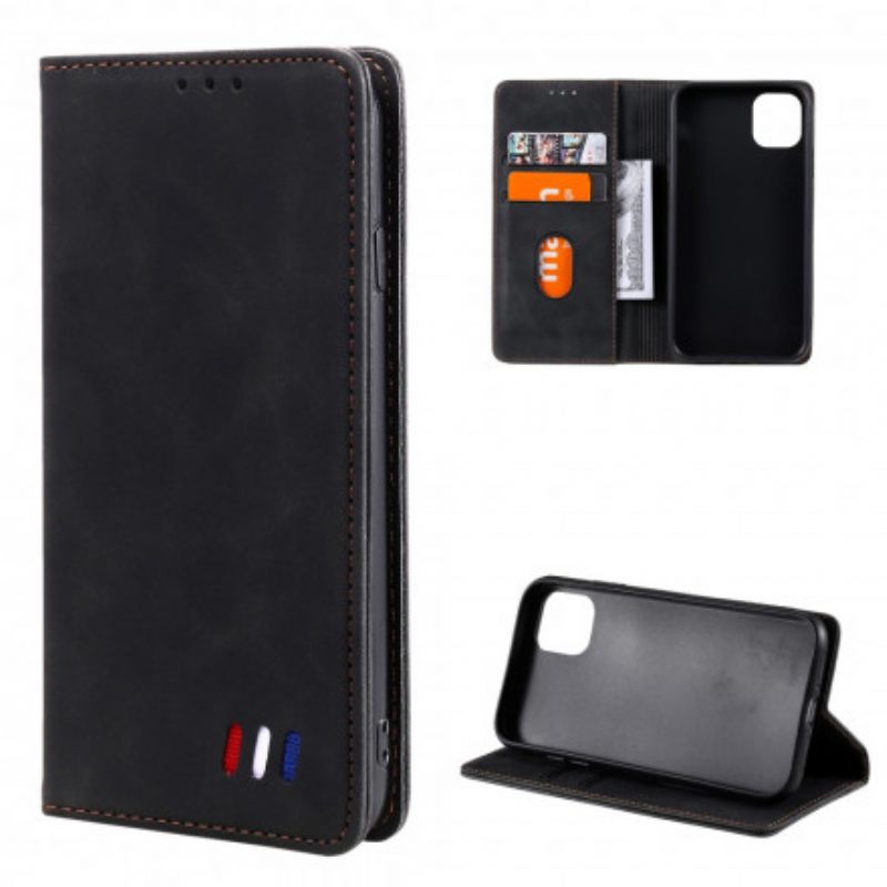 Puhelinkuoret iPhone 13 Kotelot Flip Tricolor Leather Style