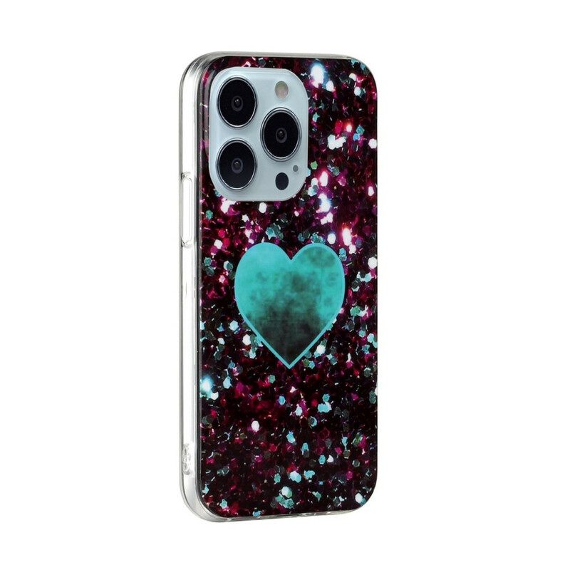 Case iPhone 13 Pro Max Glitter Marble