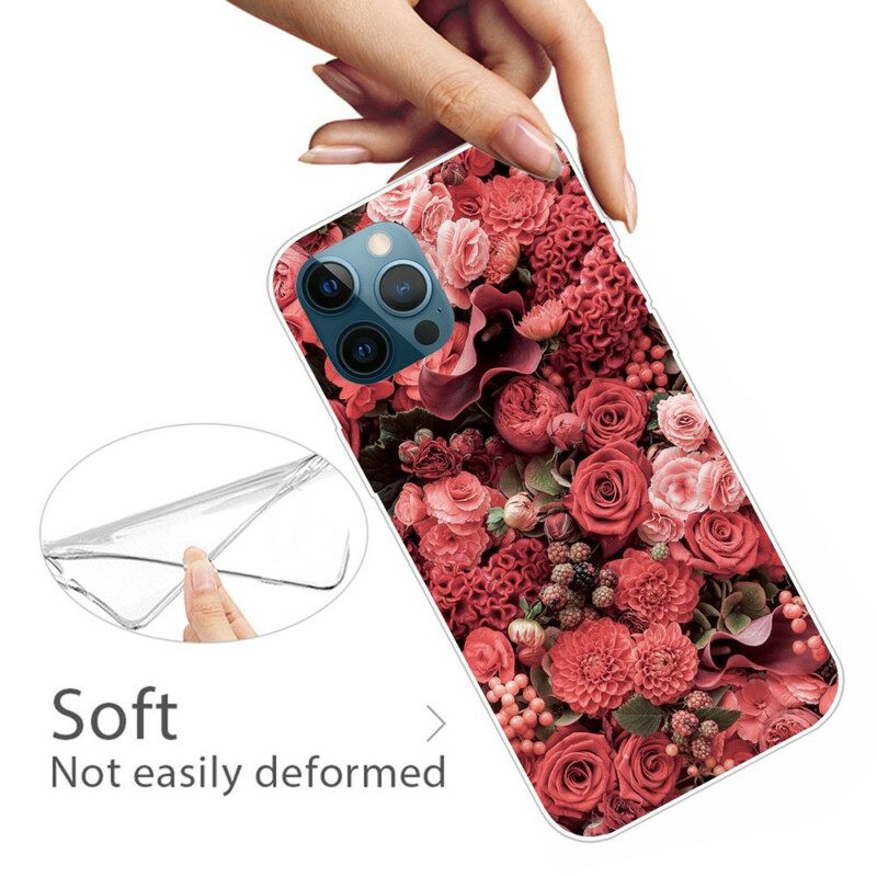 Case iPhone 13 Pro Max Intense Flowers