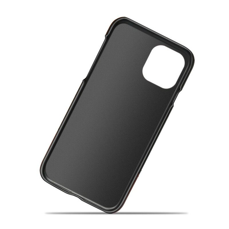 Case iPhone 13 Pro Max Kaksisävyinen Nahkaefekti Ksq