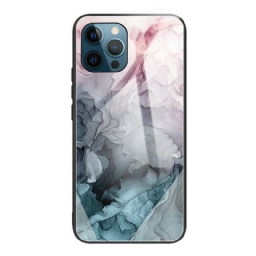 Case iPhone 13 Pro Max Marble Tempered Glass