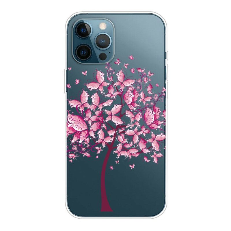 Case iPhone 13 Pro Max Pink Tree Top