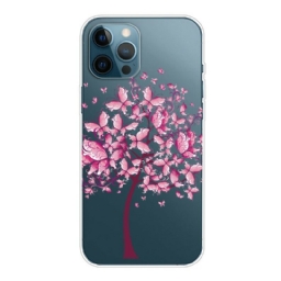 Case iPhone 13 Pro Max Pink Tree Top