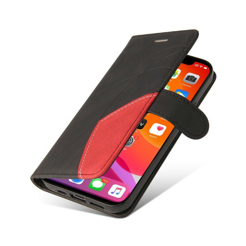 Kotelot iPhone 13 Pro Max Signature Kaksisävyinen Keinonahka