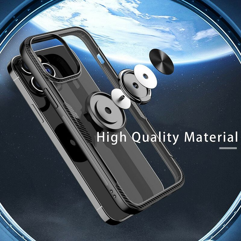 Kuori iPhone 13 Pro Max Carbon Fiber Metallirengas