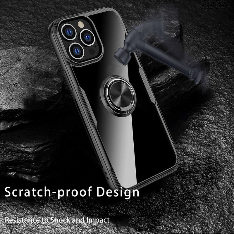 Kuori iPhone 13 Pro Max Carbon Fiber Metallirengas