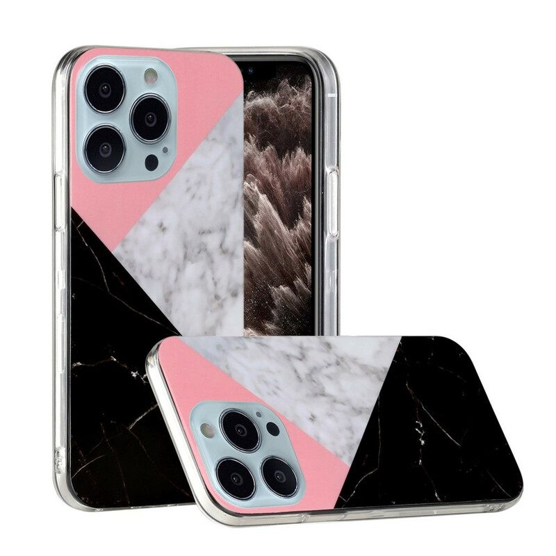 Kuori iPhone 13 Pro Max Marble Geometries