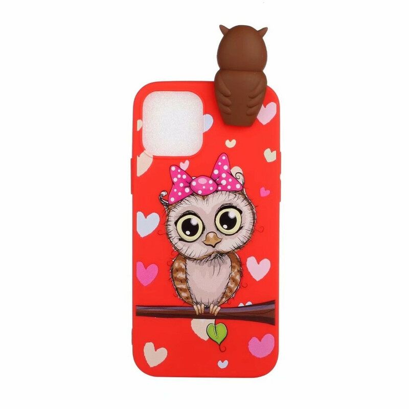 Kuori iPhone 13 Pro Max Miss Owl 3d