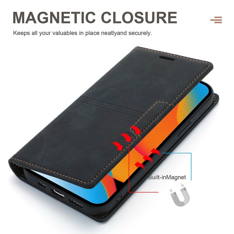 Puhelinkuoret iPhone 13 Pro Max Kotelot Flip Style Leather Couture Magneettilukko