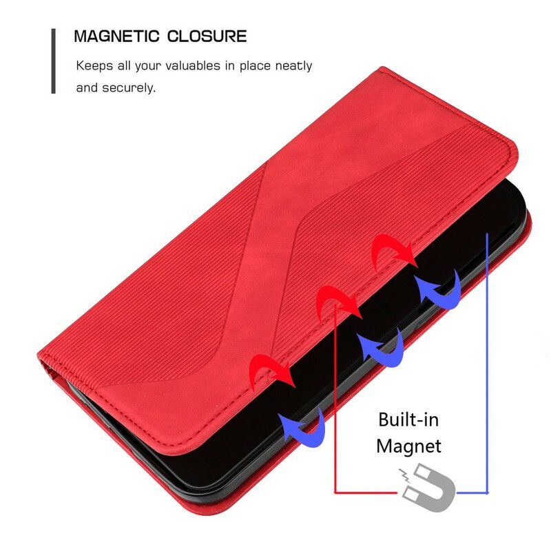 Puhelinkuoret iPhone 13 Pro Max Kotelot Flip Style Leather S-design