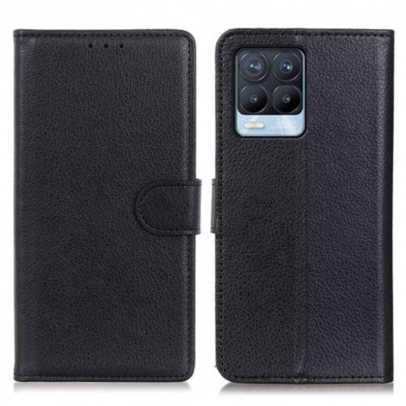 Flip Case Realme 8 / 8 Pro Perinteinen Keinonahka